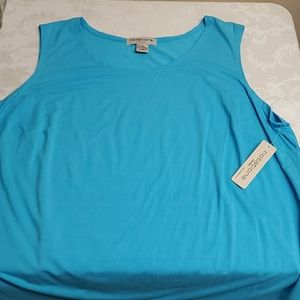 NWT Women's 2X turqouise tank top